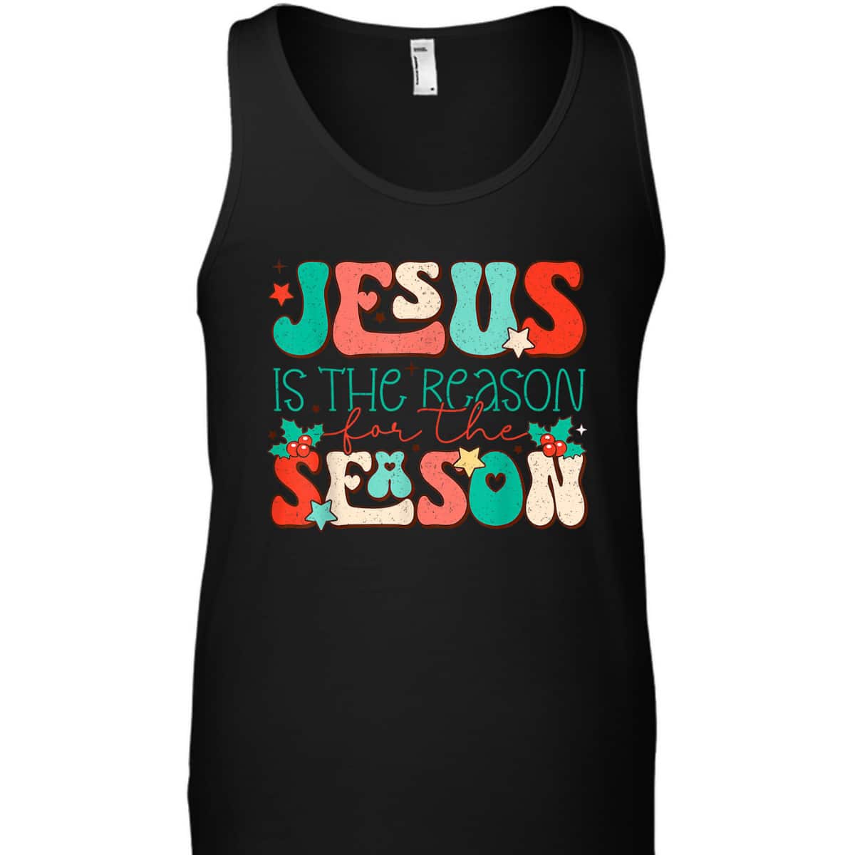 Christian Religious T-Shirt Jesus The Reason Xmas Holiday Season Christmas Gifts
