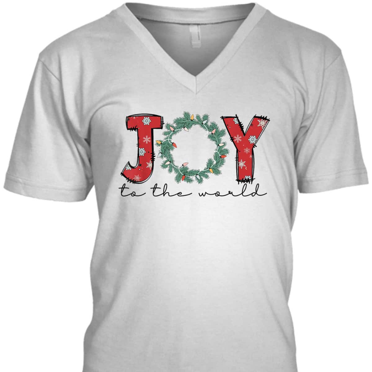 Joy To The World Christian Christmas Jesus Birth Xmas Pajama T-Shirt