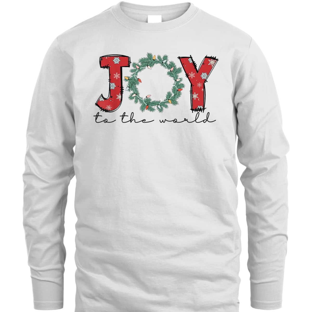 Joy To The World Christian Christmas Jesus Birth Xmas Pajama T-Shirt