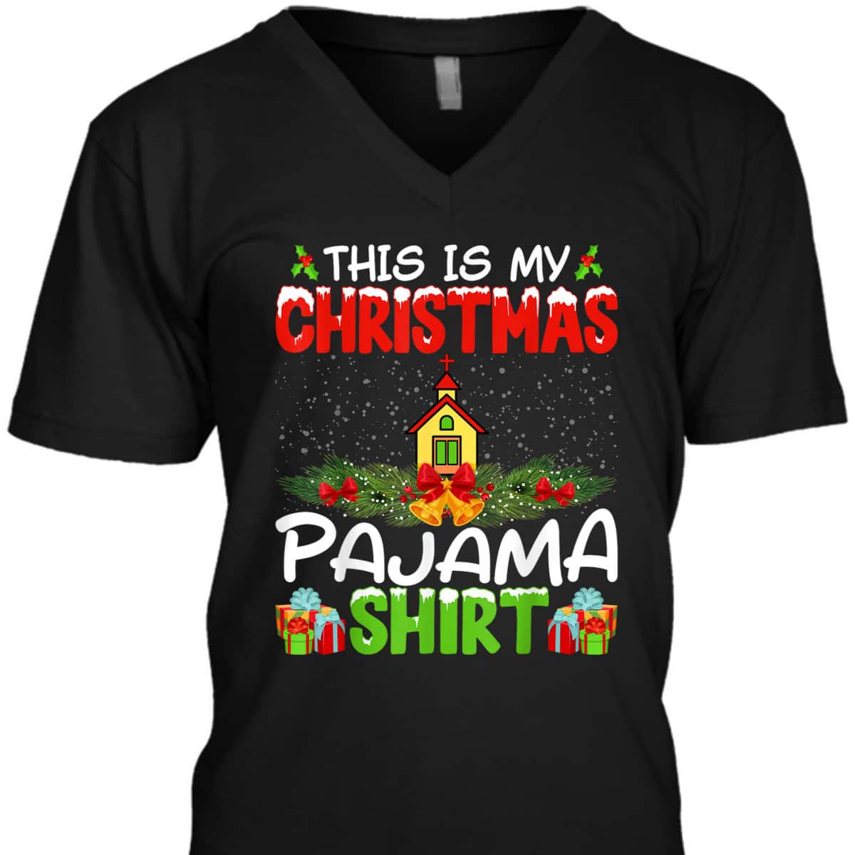 Pastor Christian Church Xmas Pajama Christmas Holiday T-Shirt