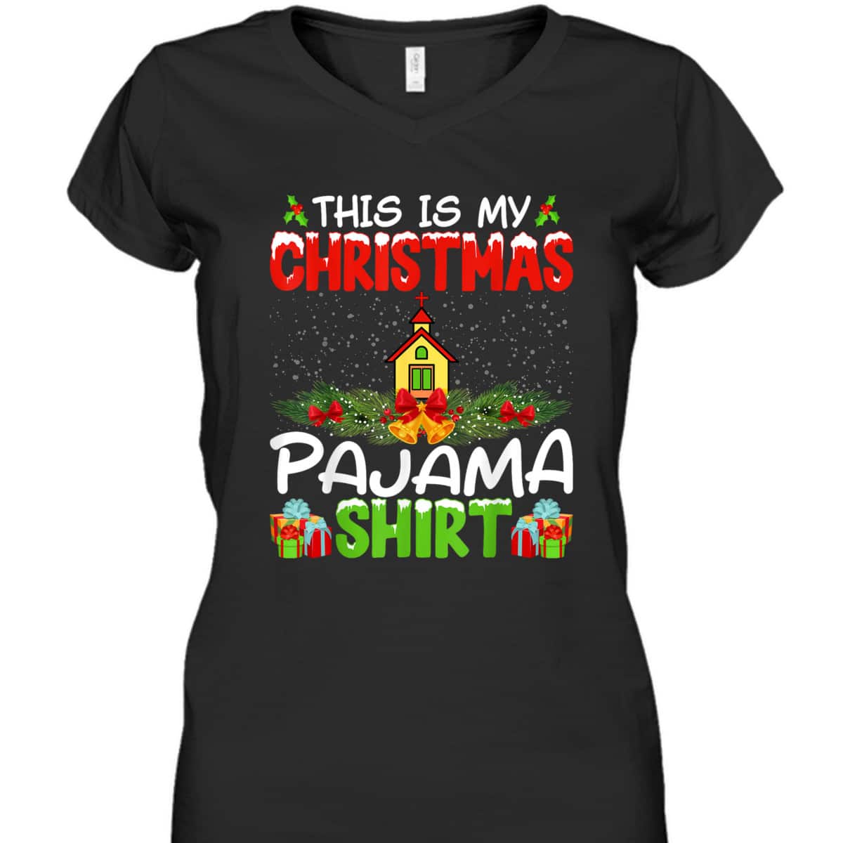 Pastor Christian Church Xmas Pajama Christmas Holiday T-Shirt