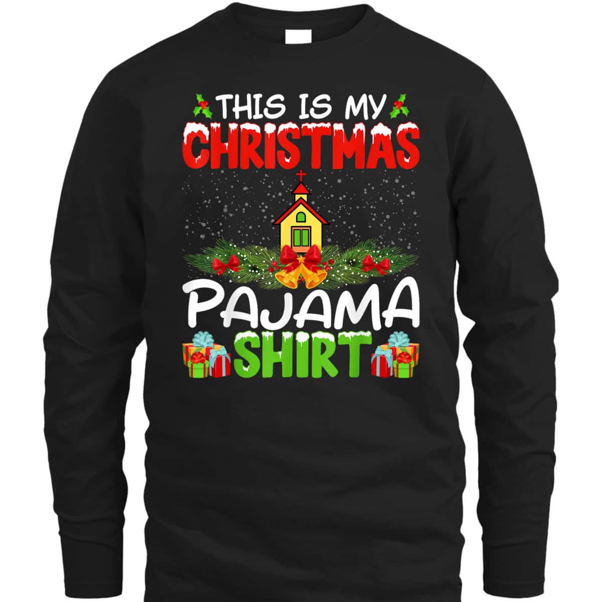 Pastor Christian Church Xmas Pajama Christmas Holiday T-Shirt