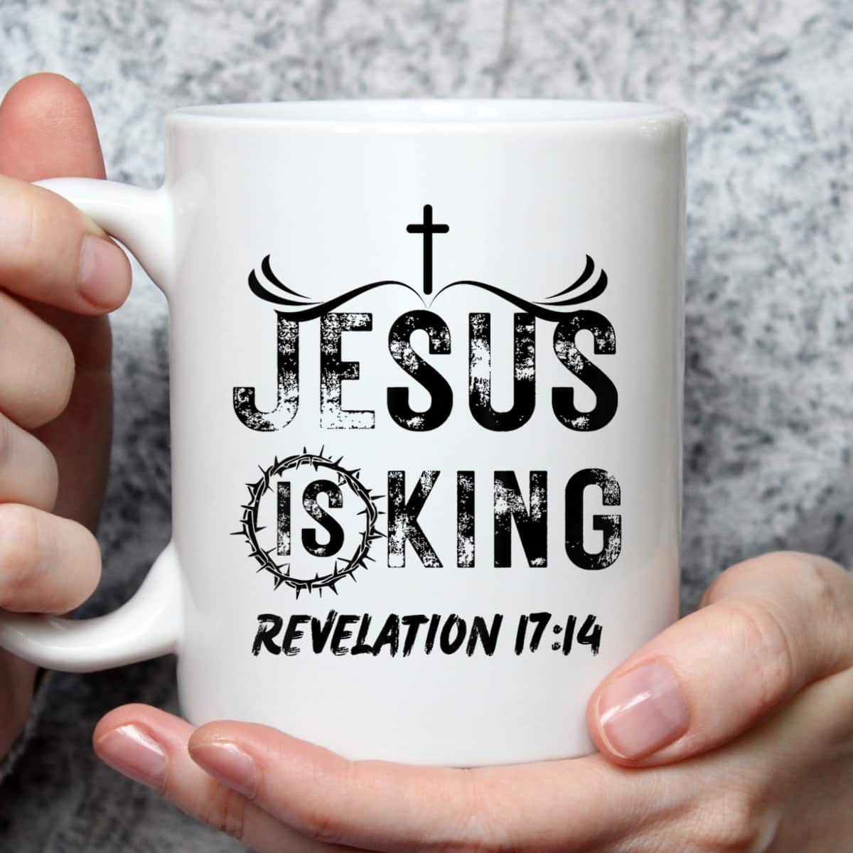 Jesus Is King Christian Faith Religious Bible Verse Revelation 17:14 T-Shirt Jesus Is King Christian Faith Religious Bible Verse Revelation 17:14 T-Shirt