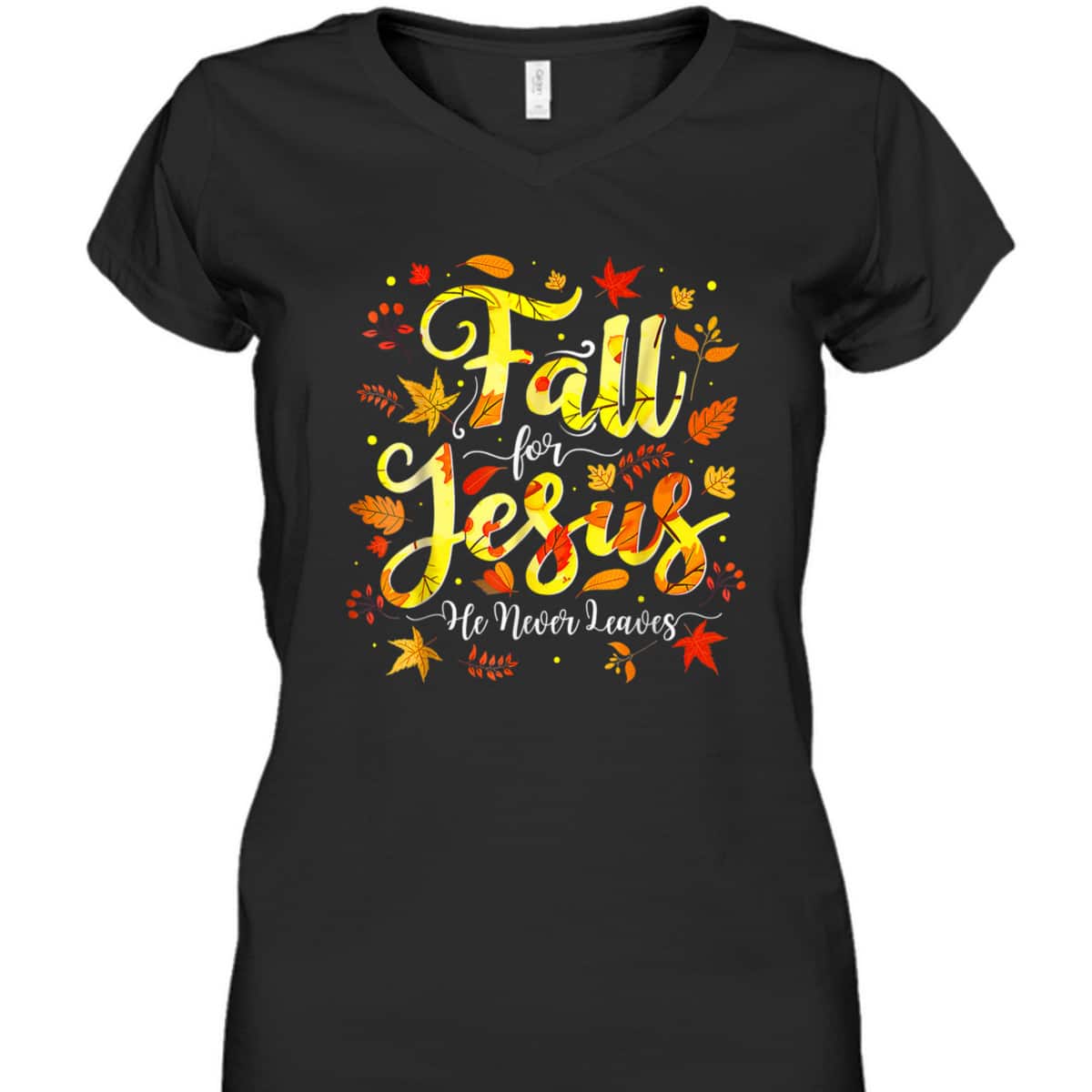Halloween Thanksgiving Fall Jesus He Never Leaves Christian Autumn God T-Shirt Halloween Thanksgiving Fall Jesus He Never Leaves Christian Autumn God T-Shirt