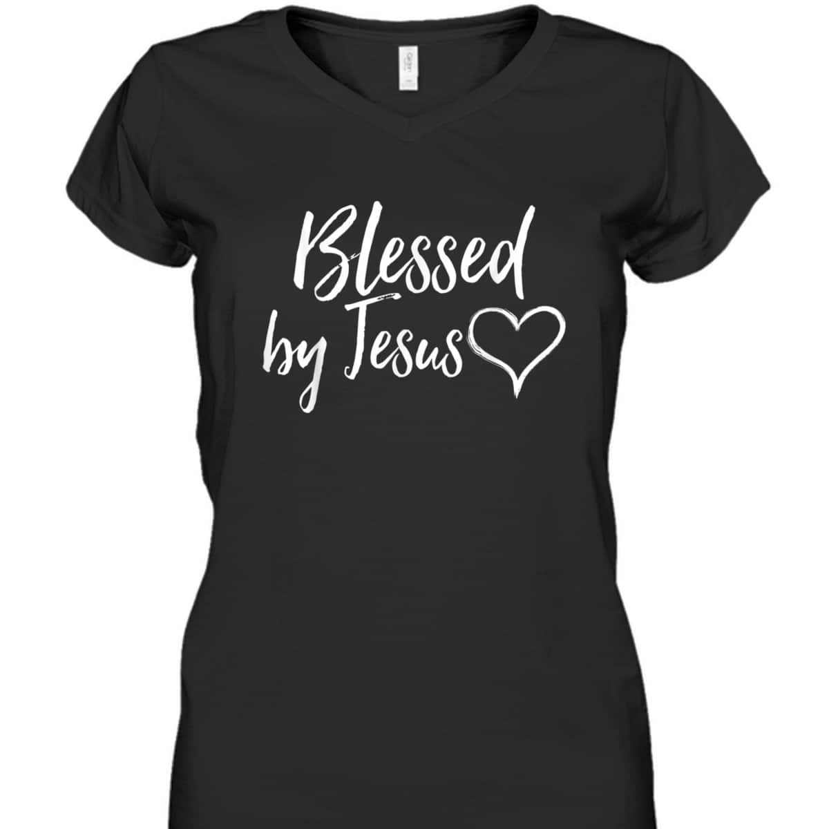 Blessed By Jesus For Christian Thanksgiving T-Shirt Blessed By Jesus For Christian Thanksgiving T-Shirt