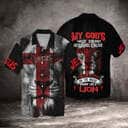 Christian Lion Jesus My God Not Dead He's Surely Alive She's Livin On The Inside Roaring Like A Lion Hawaiian Shirt