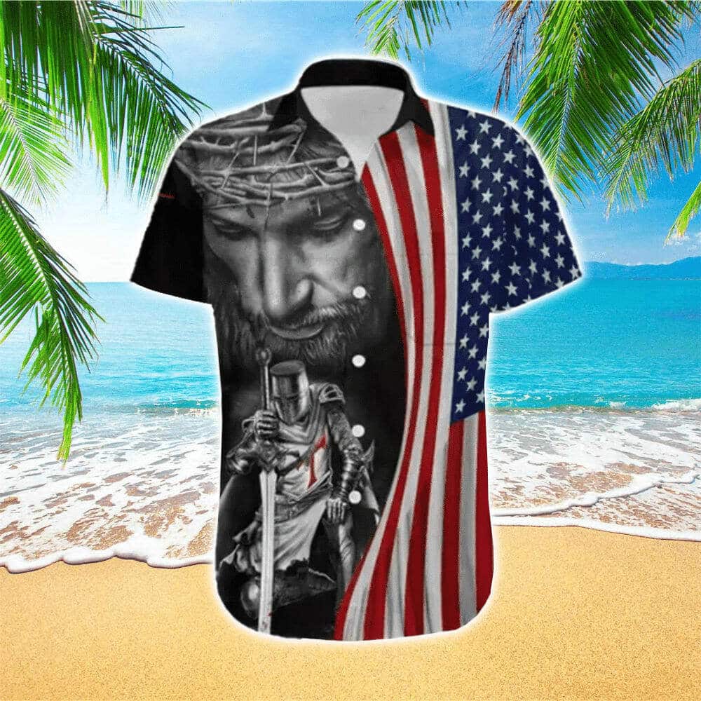 Focus On Me Not The Storm Jesus Christian US Flag Hawaiian Shirt Focus On Me Not The Storm Jesus Christian US Flag Hawaiian Shirt
