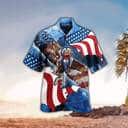 American Flag Special Patriotic Eagle Aloha Christian 4th Of July Hawaiian Shirt
