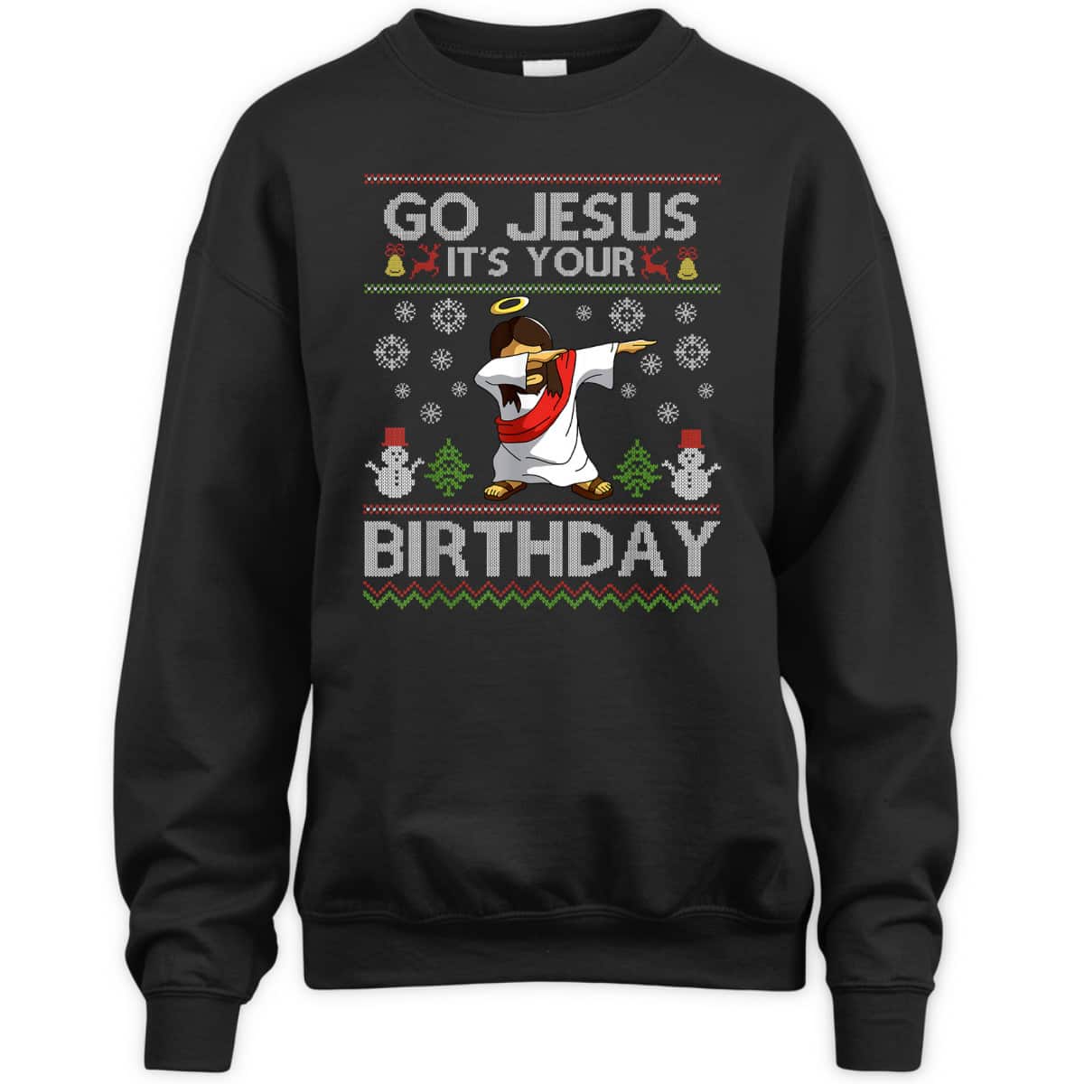 Christian Go Jesus It's Your Birthday Dabbing Christmas T-Shirt