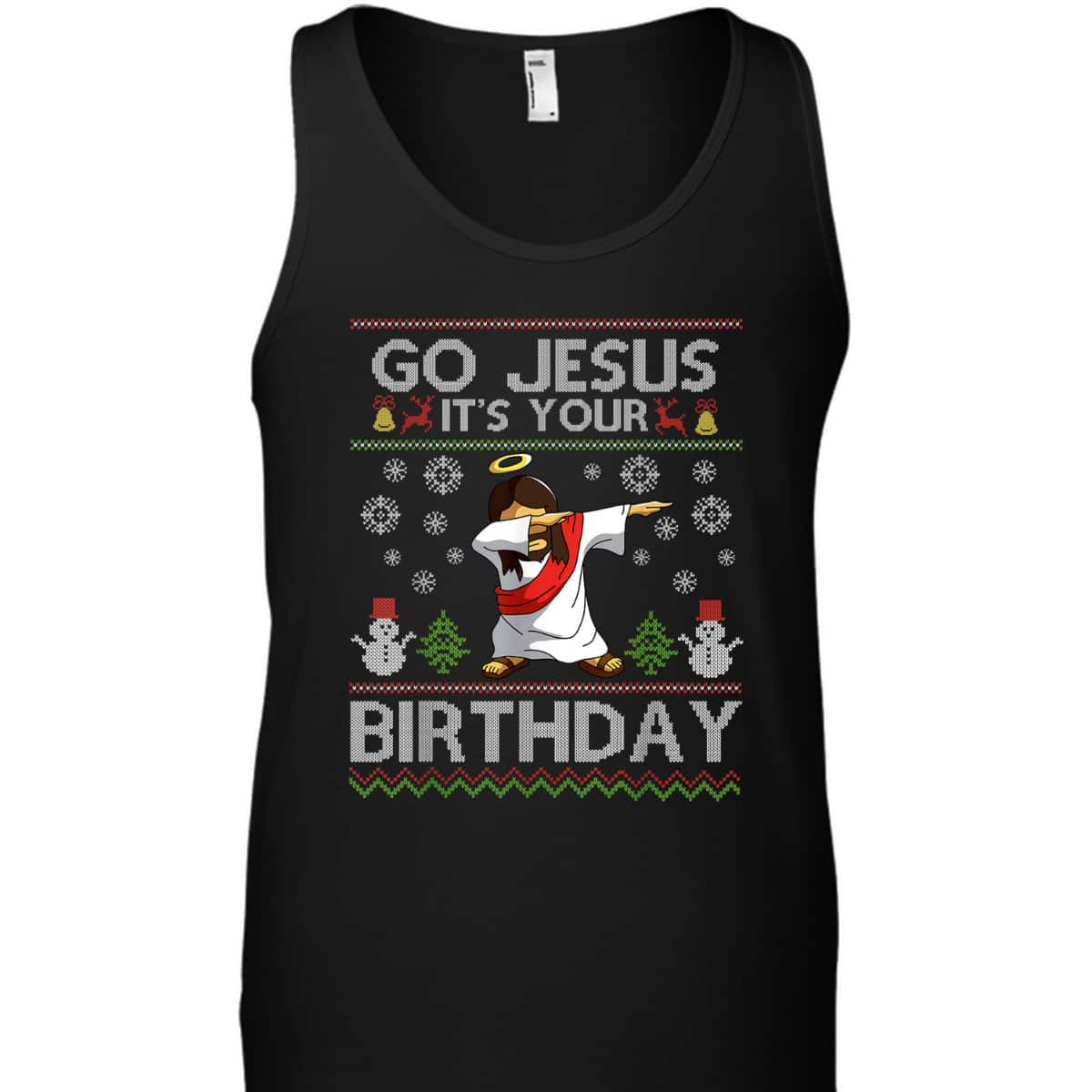 Christian Go Jesus It's Your Birthday Dabbing Christmas T-Shirt