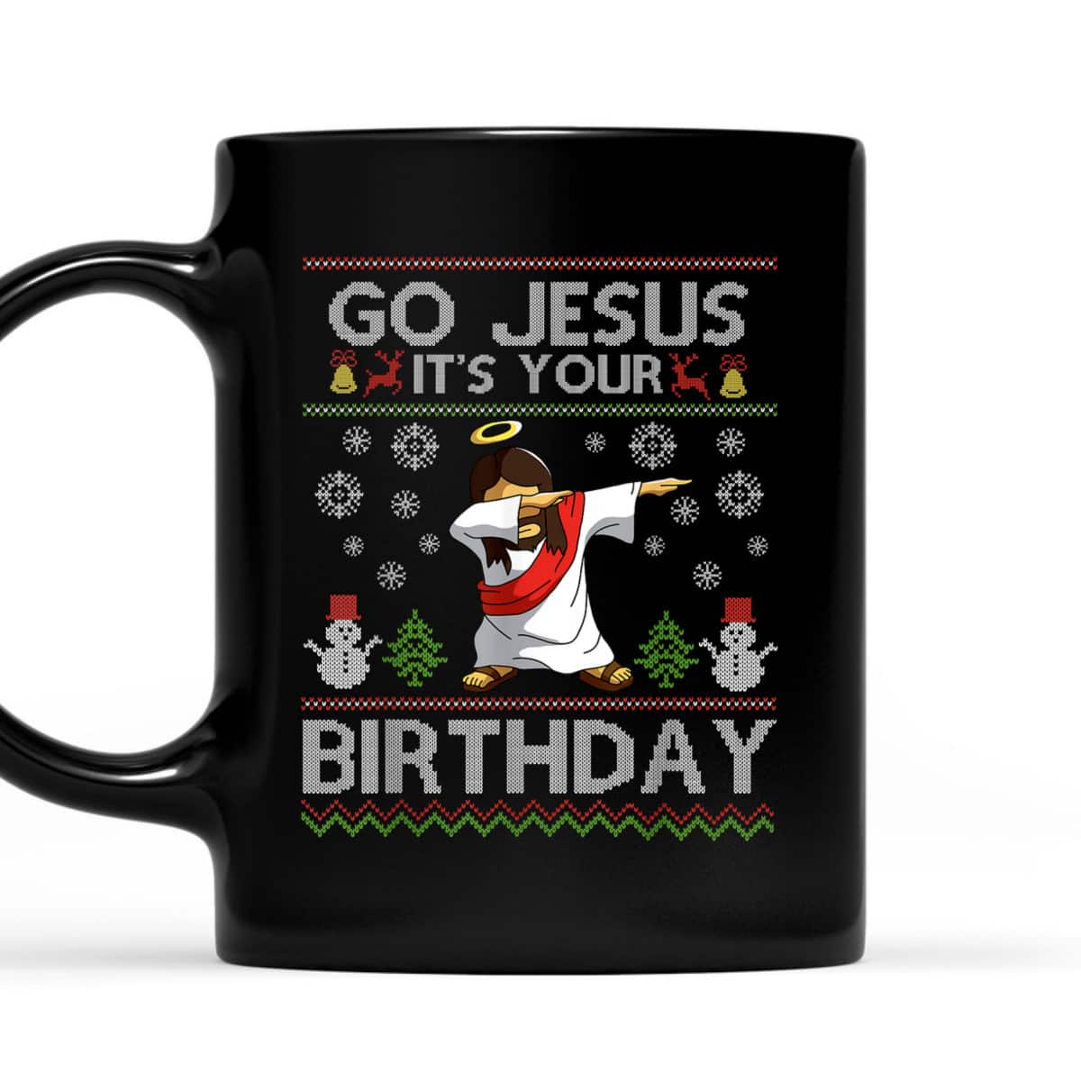 Christian Go Jesus It's Your Birthday Dabbing Christmas T-Shirt