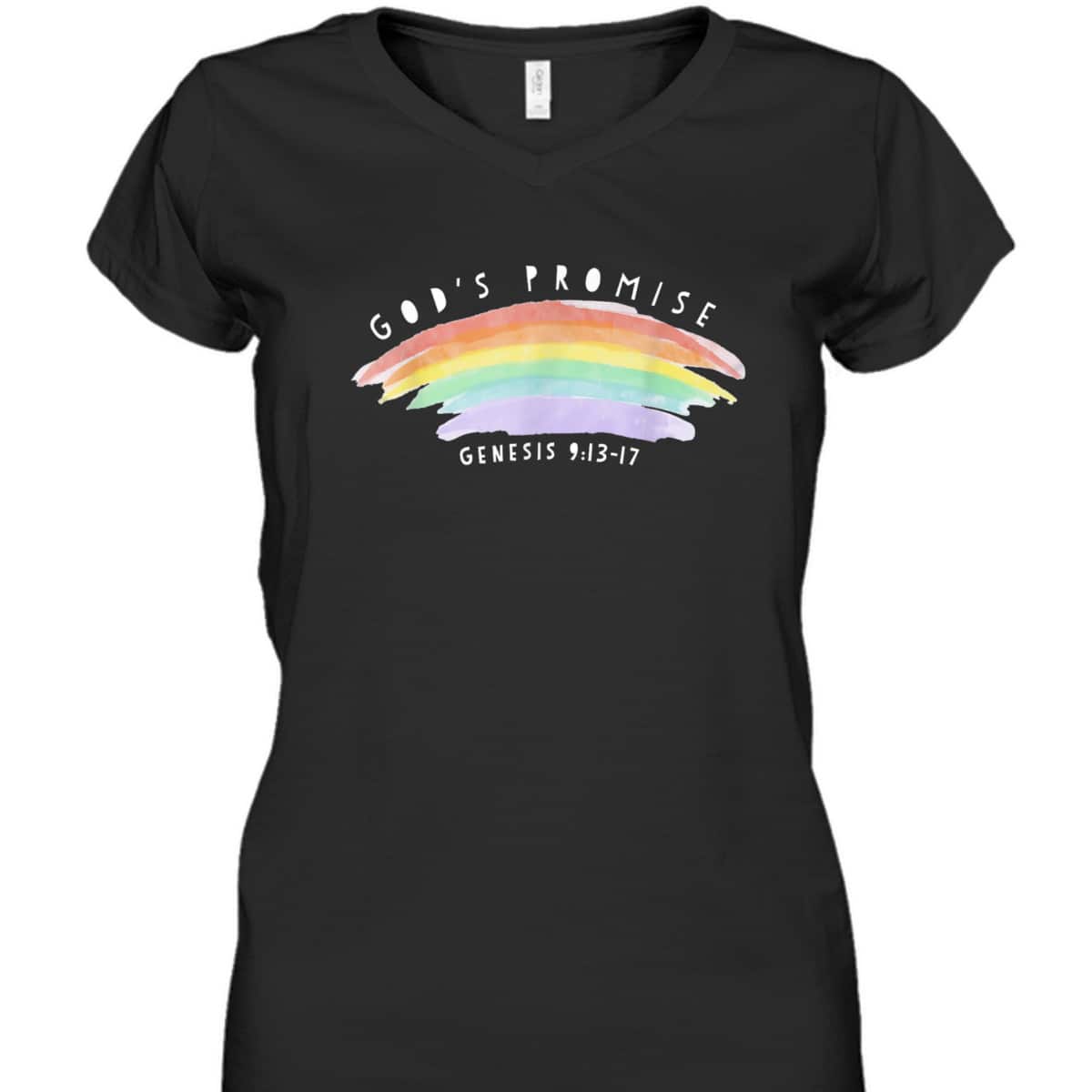 God’s Covenant Genesis 9:13 Christian Rainbow Jesus Christ Bible Verse T-Shirt God’s Covenant Genesis 9:13 Christian Rainbow Jesus Christ Bible Verse T-Shirt