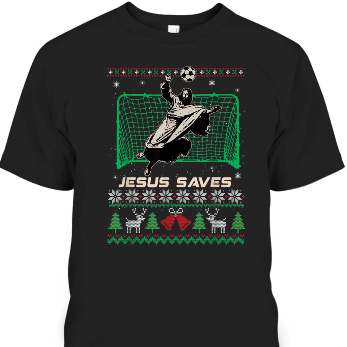 Jesus Saves Christmas Jesus Keeper Christian T-Shirt