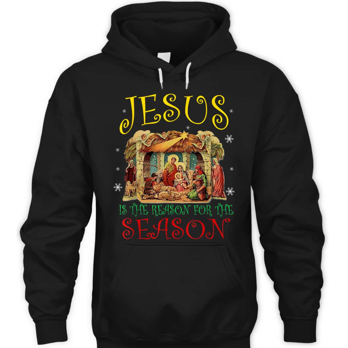 Christian Christmas Nativity Jesus Is The Reason For The Season Manger T-Shirt Christian Christmas Nativity Jesus Is The Reason For The Season Manger T-Shirt