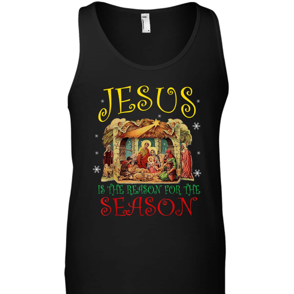 Christian Christmas Nativity Jesus Is The Reason For The Season Manger T-Shirt Christian Christmas Nativity Jesus Is The Reason For The Season Manger T-Shirt