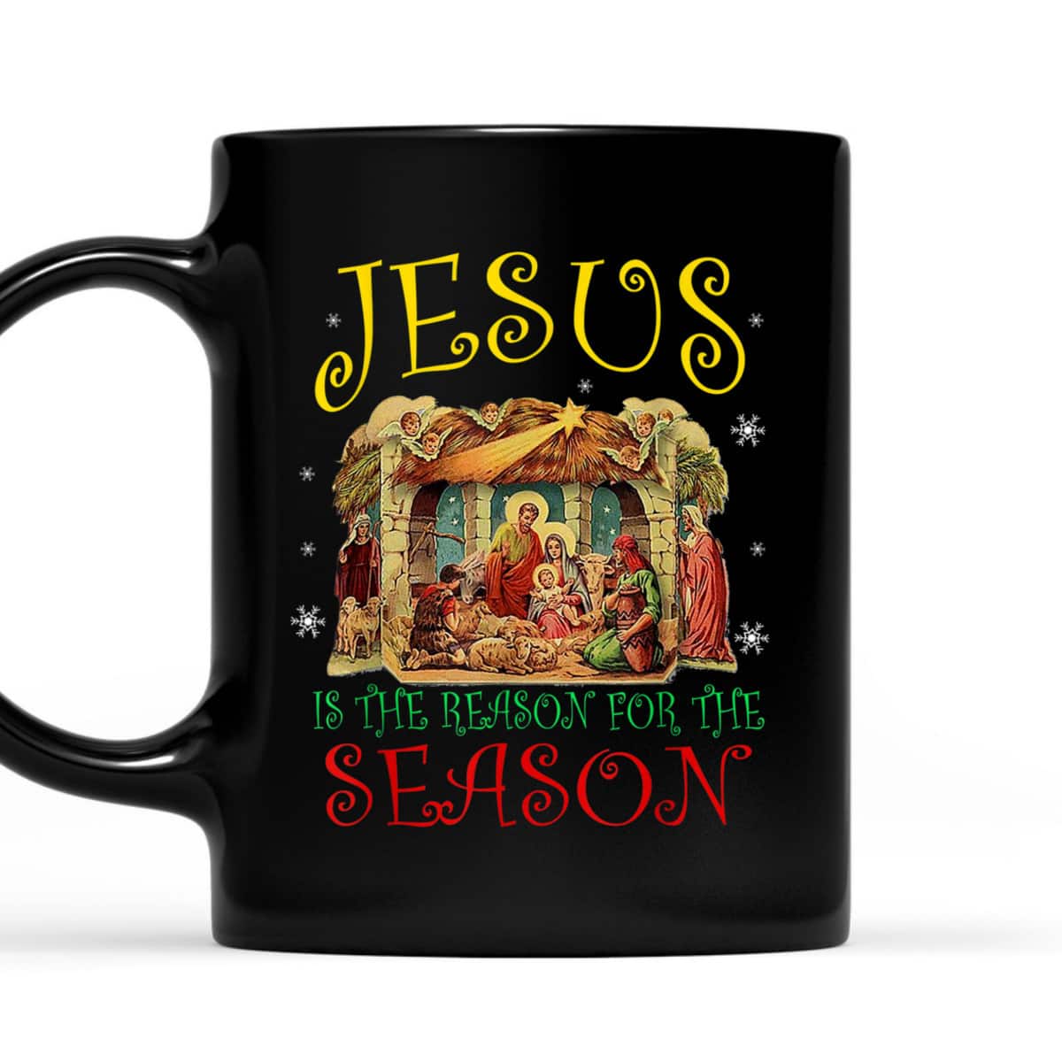 Christian Christmas Nativity Jesus Is The Reason For The Season Manger T-Shirt Christian Christmas Nativity Jesus Is The Reason For The Season Manger T-Shirt