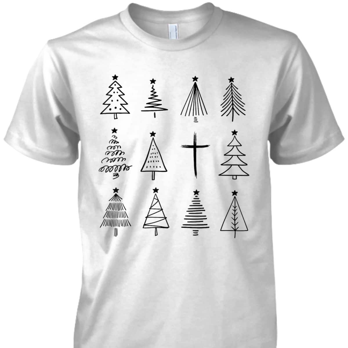Christian Christmas Tree For Jesus Lover T-Shirt Christian Christmas Tree For Jesus Lover T-Shirt