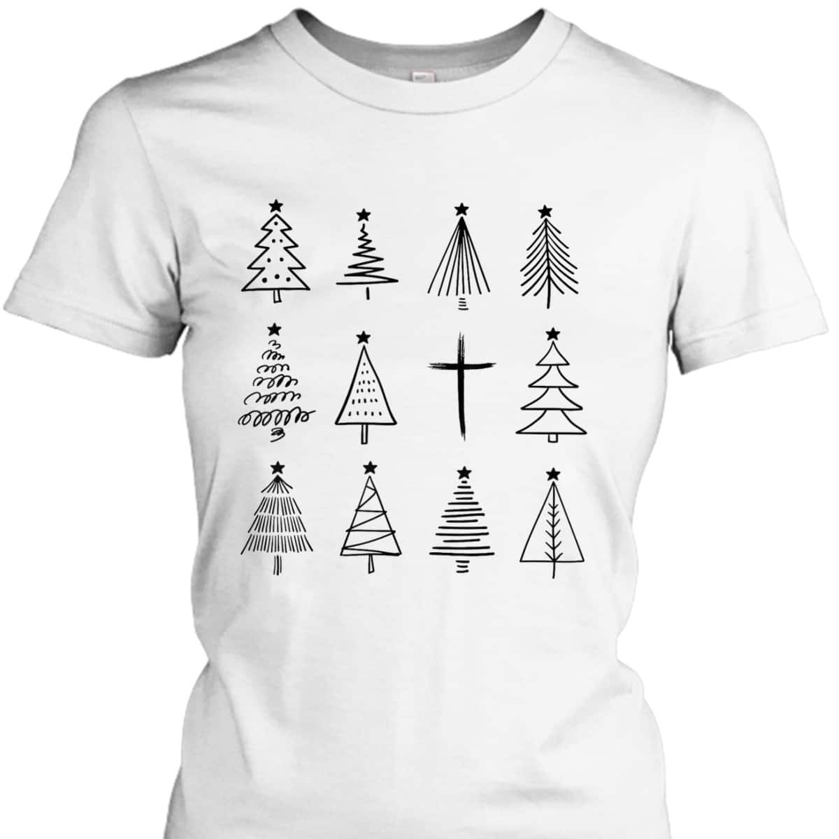 Christian Christmas Tree For Jesus Lover T-Shirt Christian Christmas Tree For Jesus Lover T-Shirt
