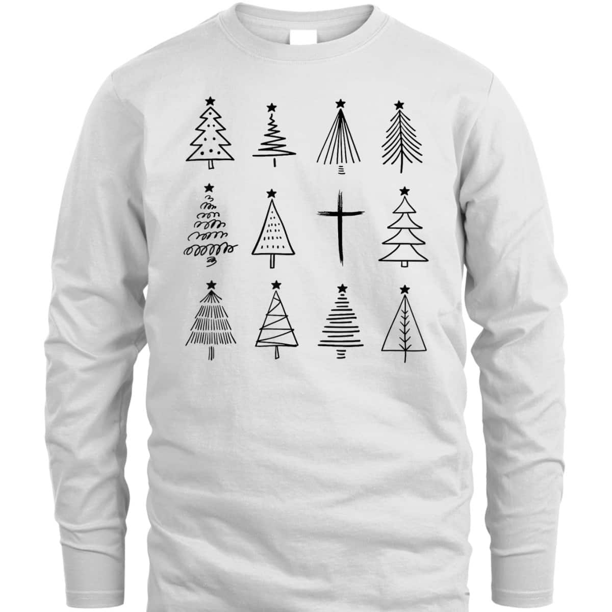 Christian Christmas Tree For Jesus Lover T-Shirt Christian Christmas Tree For Jesus Lover T-Shirt