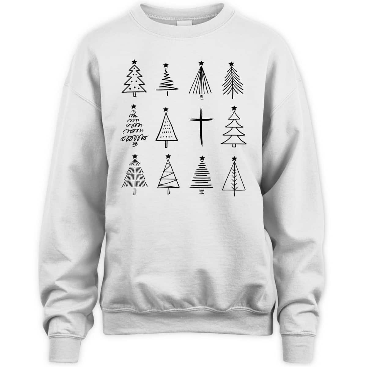 Christian Christmas Tree For Jesus Lover T-Shirt Christian Christmas Tree For Jesus Lover T-Shirt