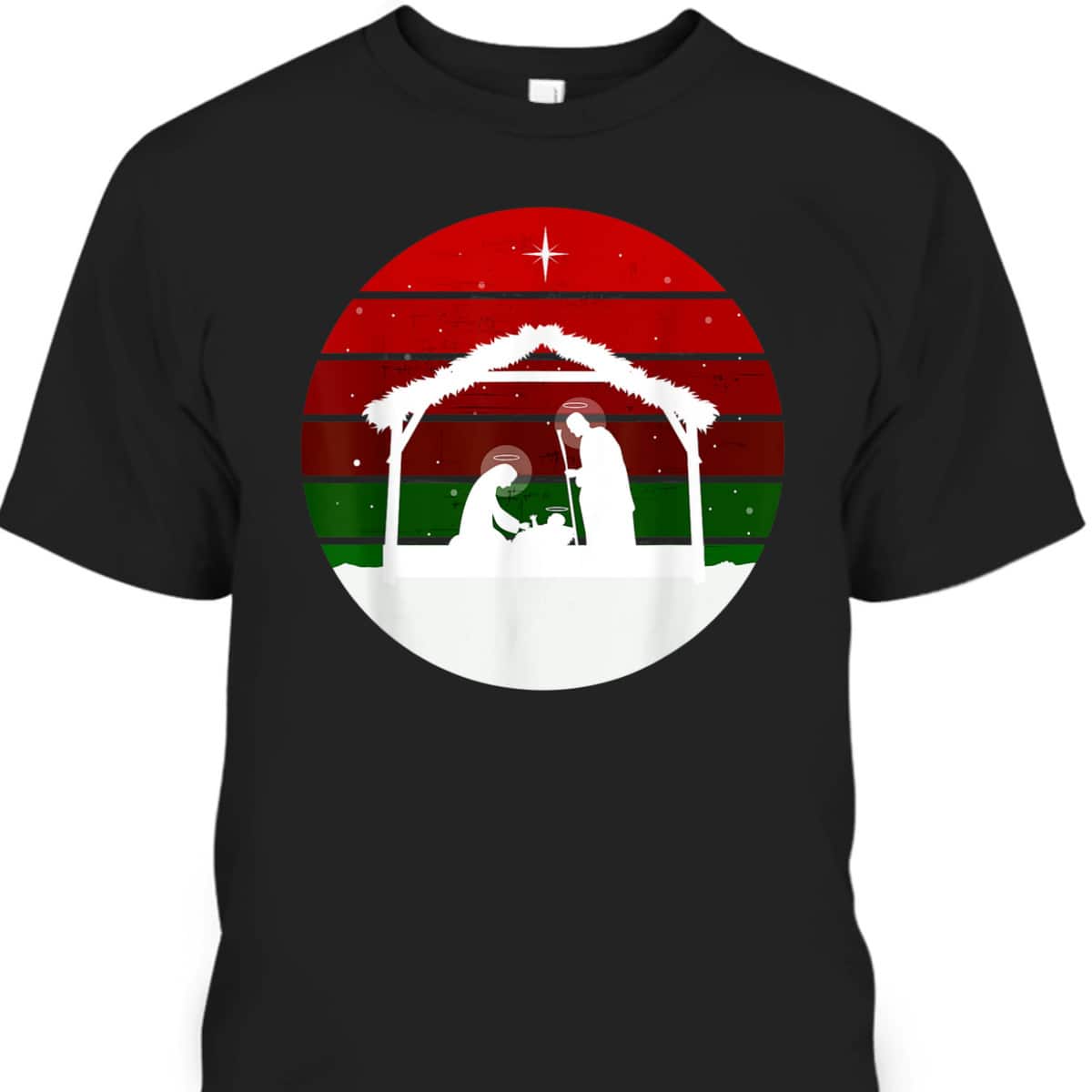 Nativity Scene Christmas Jesus Christ Xmas Religious T-Shirt Nativity Scene Christmas Jesus Christ Xmas Religious T-Shirt