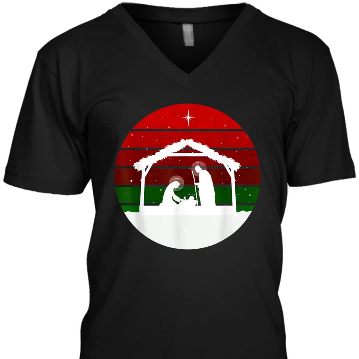 Nativity Scene Christmas Jesus Christ Xmas Religious T-Shirt Nativity Scene Christmas Jesus Christ Xmas Religious T-Shirt