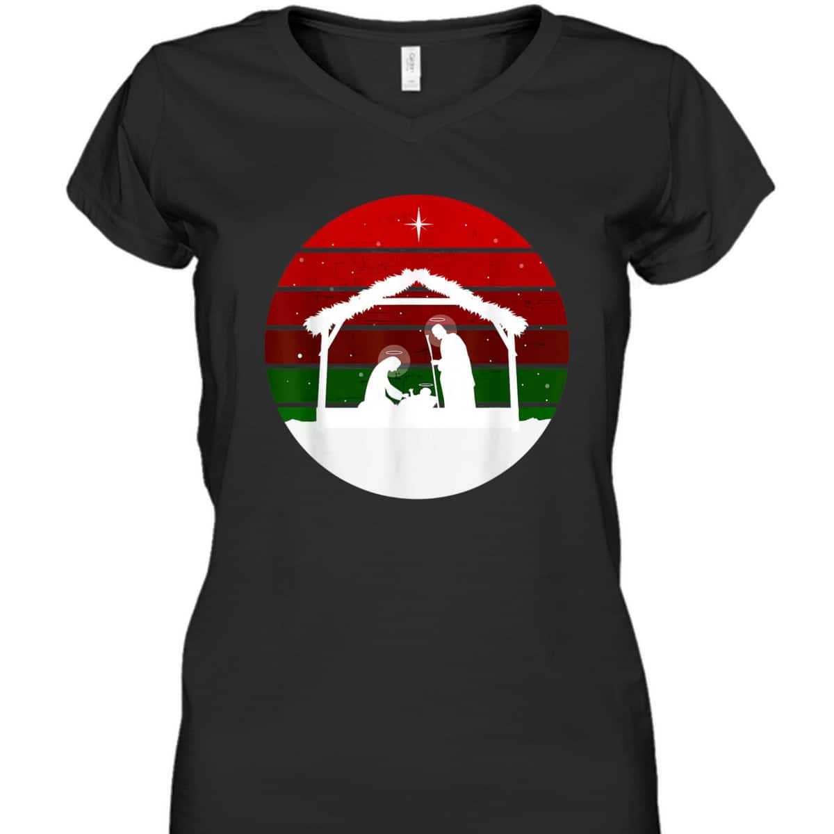 Nativity Scene Christmas Jesus Christ Xmas Religious T-Shirt Nativity Scene Christmas Jesus Christ Xmas Religious T-Shirt