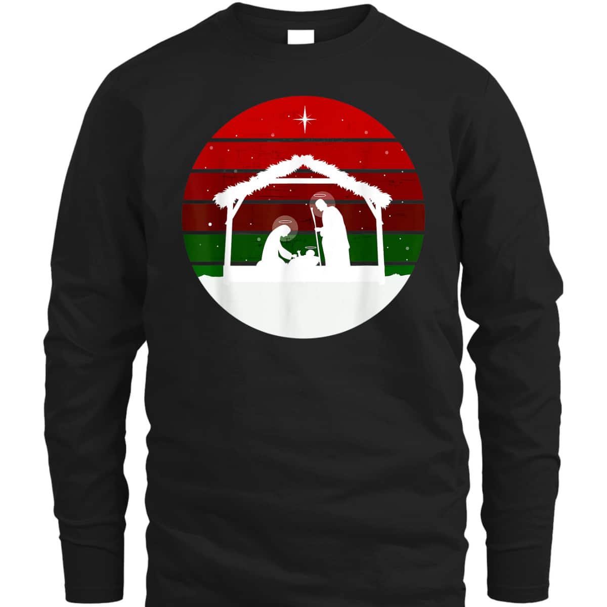 Nativity Scene Christmas Jesus Christ Xmas Religious T-Shirt Nativity Scene Christmas Jesus Christ Xmas Religious T-Shirt