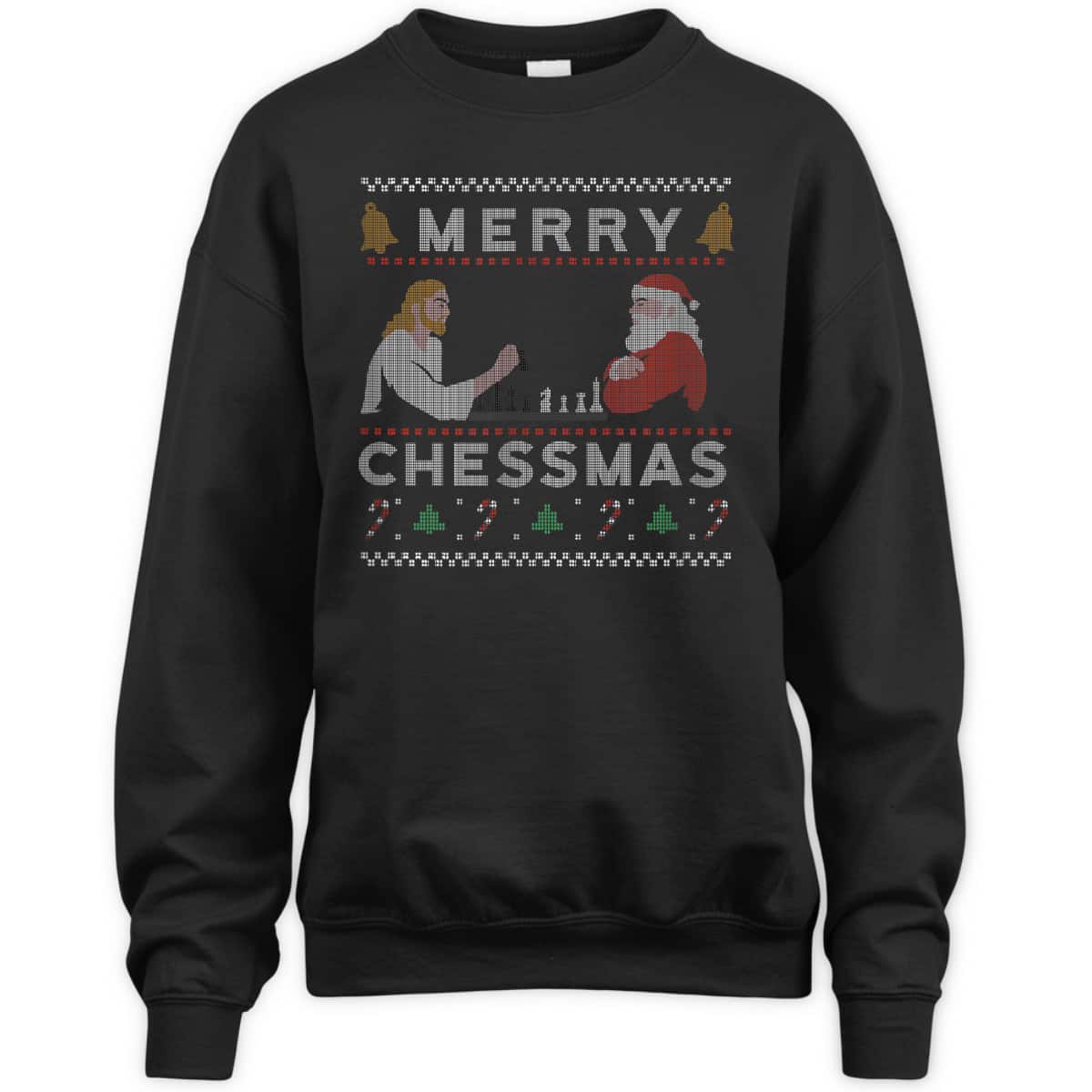 Jesus And Santa Playing Chess Merry Chessmas Christmas Chess T-Shirt Jesus And Santa Playing Chess Merry Chessmas Christmas Chess T-Shirt