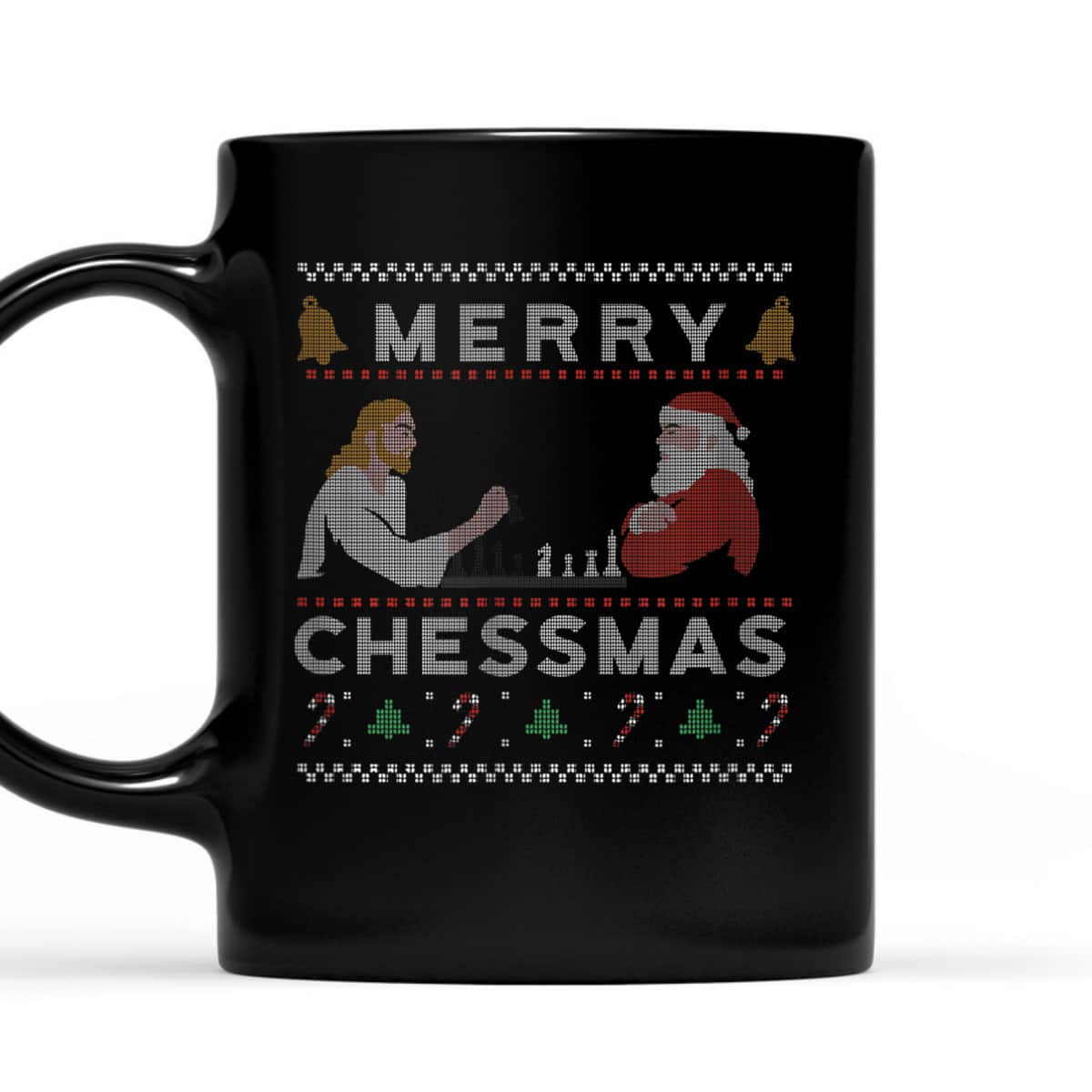 Jesus And Santa Playing Chess Merry Chessmas Christmas Chess T-Shirt Jesus And Santa Playing Chess Merry Chessmas Christmas Chess T-Shirt