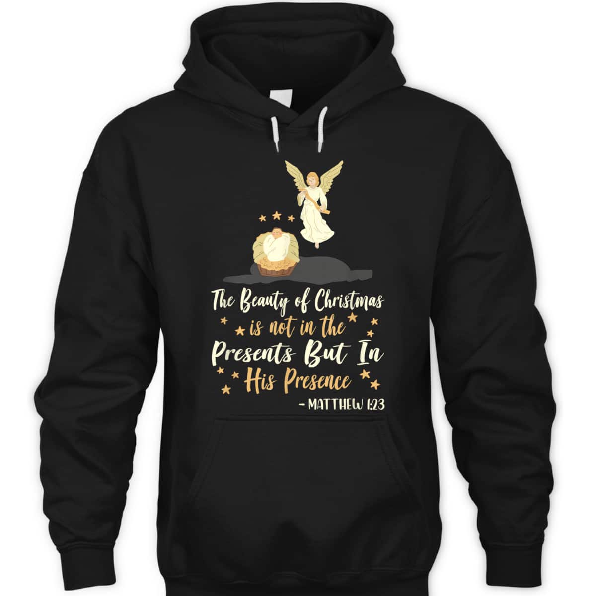 The Beauty Of Christmas Christian Nativity Season Bible Verse Matthew 1:23 T-Shirt The Beauty Of Christmas Christian Nativity Season Bible Verse Matthew 1:23 T-Shirt