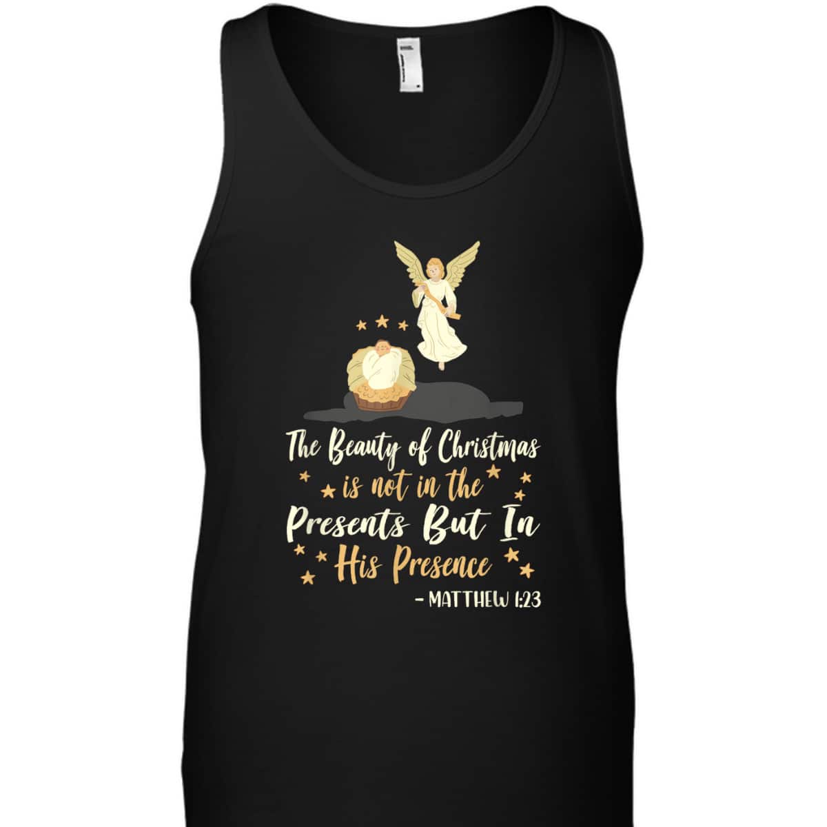 The Beauty Of Christmas Christian Nativity Season Bible Verse Matthew 1:23 T-Shirt The Beauty Of Christmas Christian Nativity Season Bible Verse Matthew 1:23 T-Shirt