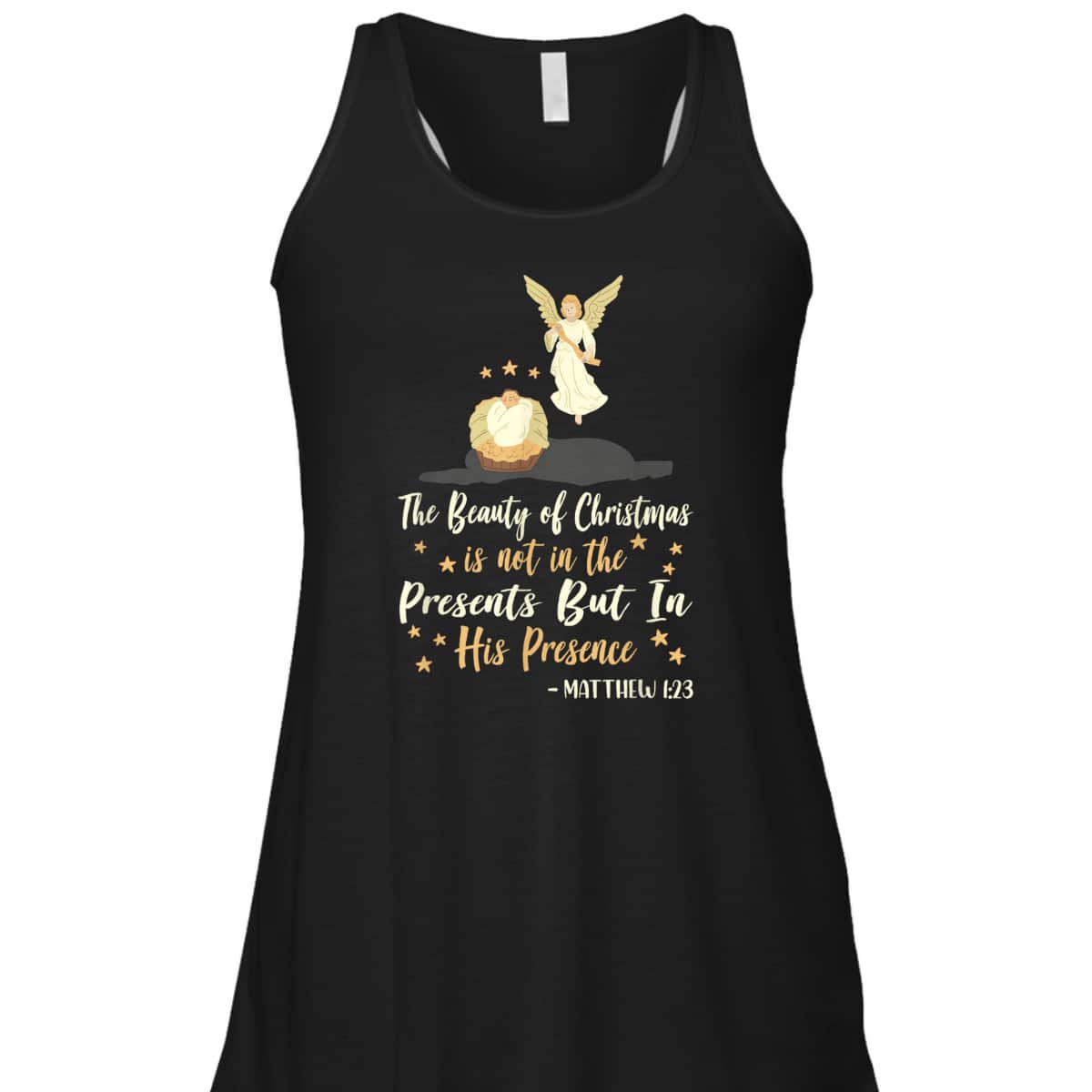 The Beauty Of Christmas Christian Nativity Season Bible Verse Matthew 1:23 T-Shirt The Beauty Of Christmas Christian Nativity Season Bible Verse Matthew 1:23 T-Shirt