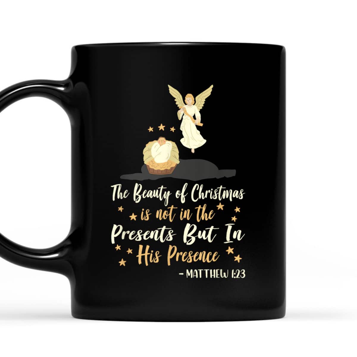 The Beauty Of Christmas Christian Nativity Season Bible Verse Matthew 1:23 T-Shirt The Beauty Of Christmas Christian Nativity Season Bible Verse Matthew 1:23 T-Shirt