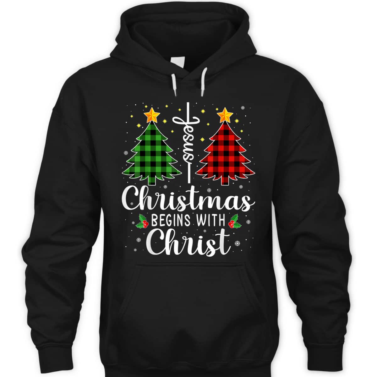 Christmas Begins With Christ Jesus Cross Christian T-Shirt Christmas Begins With Christ Jesus Cross Christian T-Shirt
