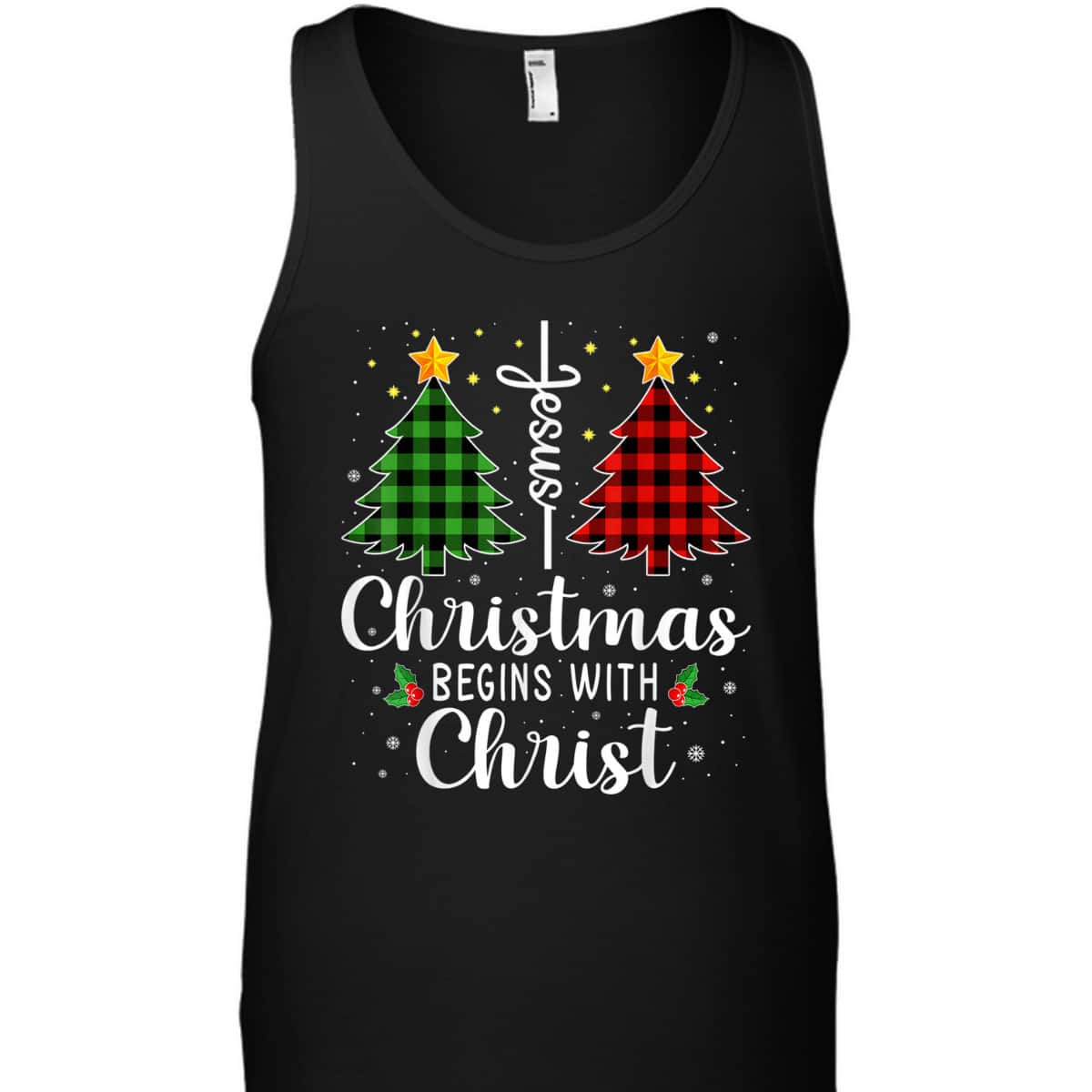 Christmas Begins With Christ Jesus Cross Christian T-Shirt Christmas Begins With Christ Jesus Cross Christian T-Shirt