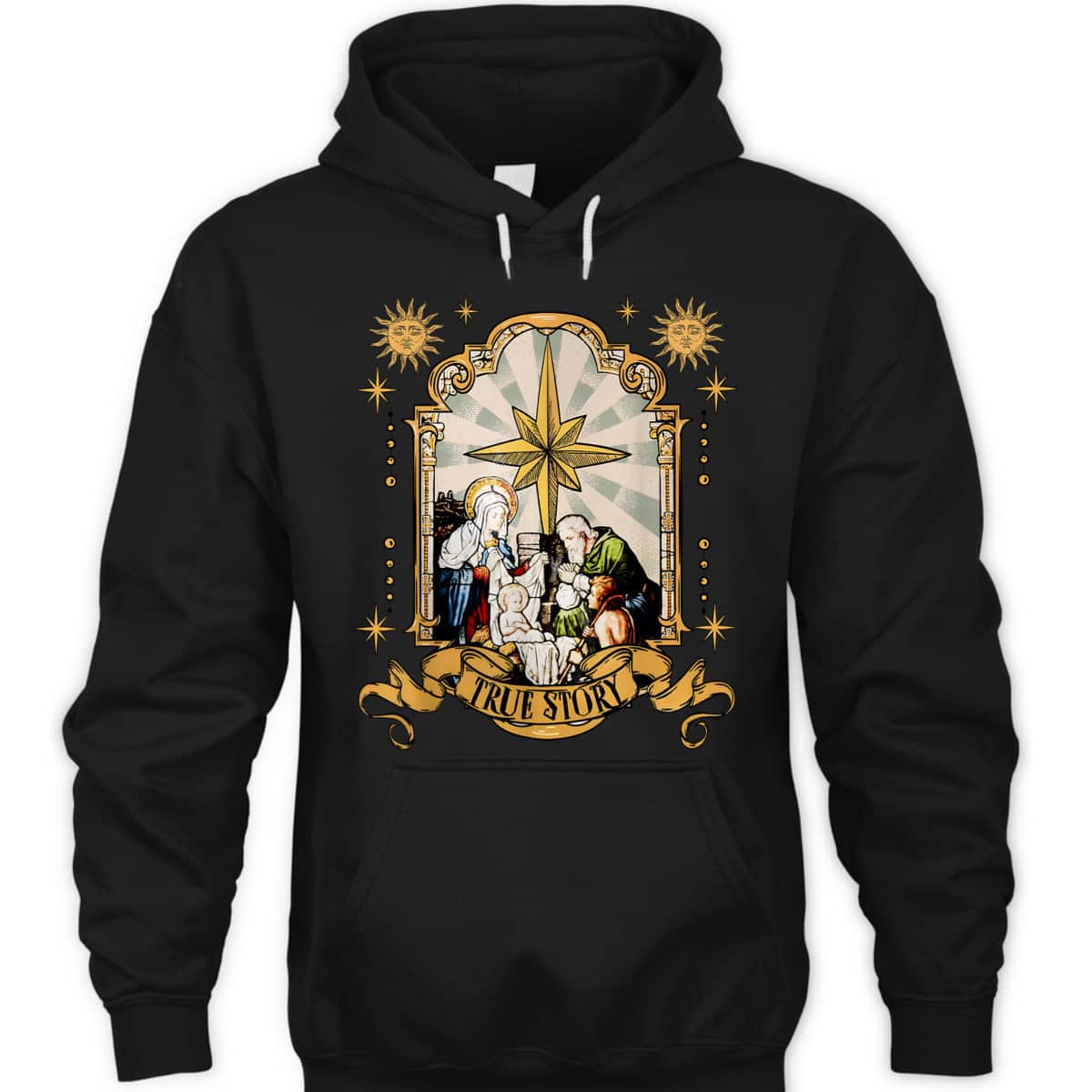 True Story Jesus Religious Nativity Christian Christmas Xmas T-Shirt True Story Jesus Religious Nativity Christian Christmas Xmas T-Shirt
