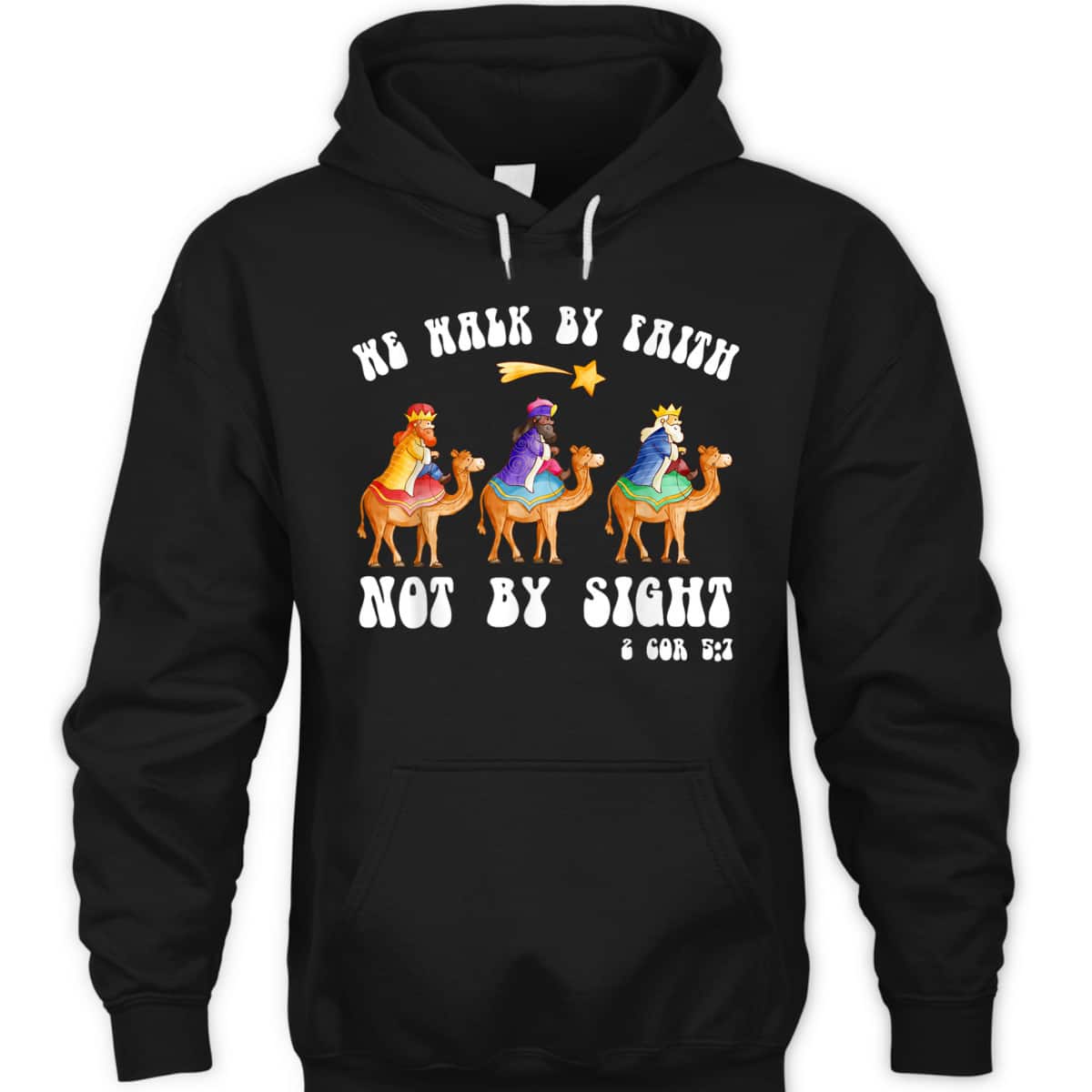 Christian Bible Christmas We Walk By Faith Not By Sight Bible Verse T-Shirt Christian Bible Christmas We Walk By Faith Not By Sight Bible Verse T-Shirt