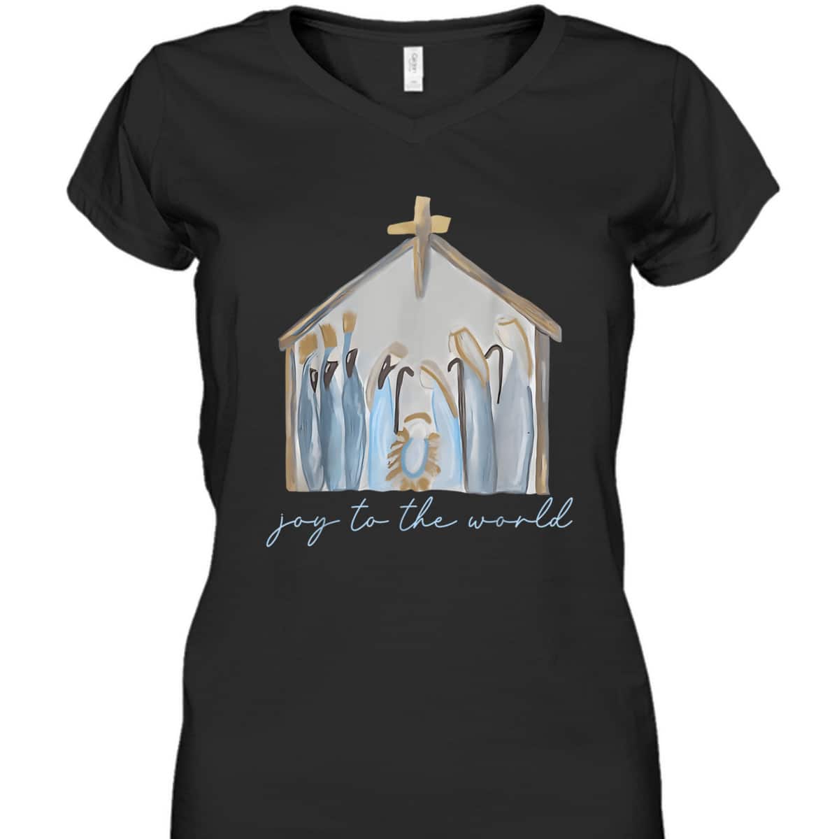 Nativity Christmas Christian Jesus Joy The World Faith T-Shirt Nativity Christmas Christian Jesus Joy The World Faith T-Shirt