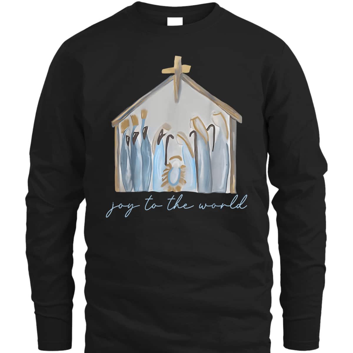 Nativity Christmas Christian Jesus Joy The World Faith T-Shirt Nativity Christmas Christian Jesus Joy The World Faith T-Shirt