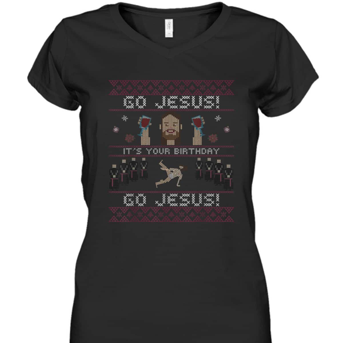 Go Jesus It's Your Birthday Christmas Xmas Jesus Dancing T-Shirt Go Jesus It's Your Birthday Christmas Xmas Jesus Dancing T-Shirt