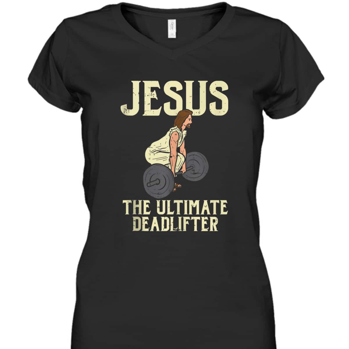 Jesus Deadlift Workout Gym Fitness Funny God Christian T-Shirt Jesus Deadlift Workout Gym Fitness Funny God Christian T-Shirt
