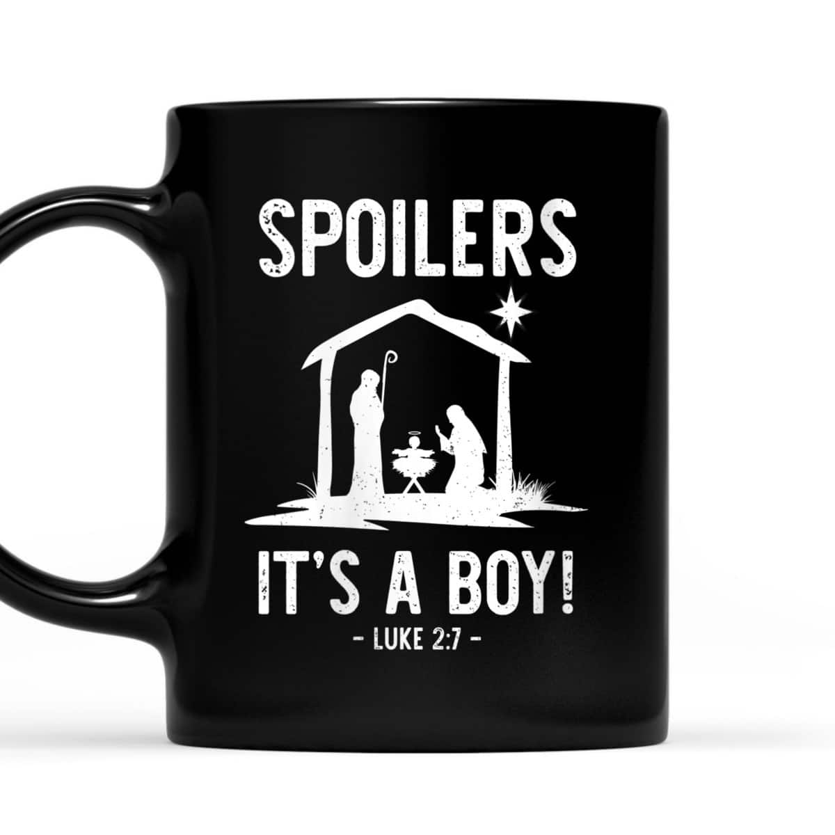 Bible Verse Christmas Spoilers It's A Boy Jesus Birth Christian T-Shirt Bible Verse Christmas Spoilers It's A Boy Jesus Birth Christian T-Shirt