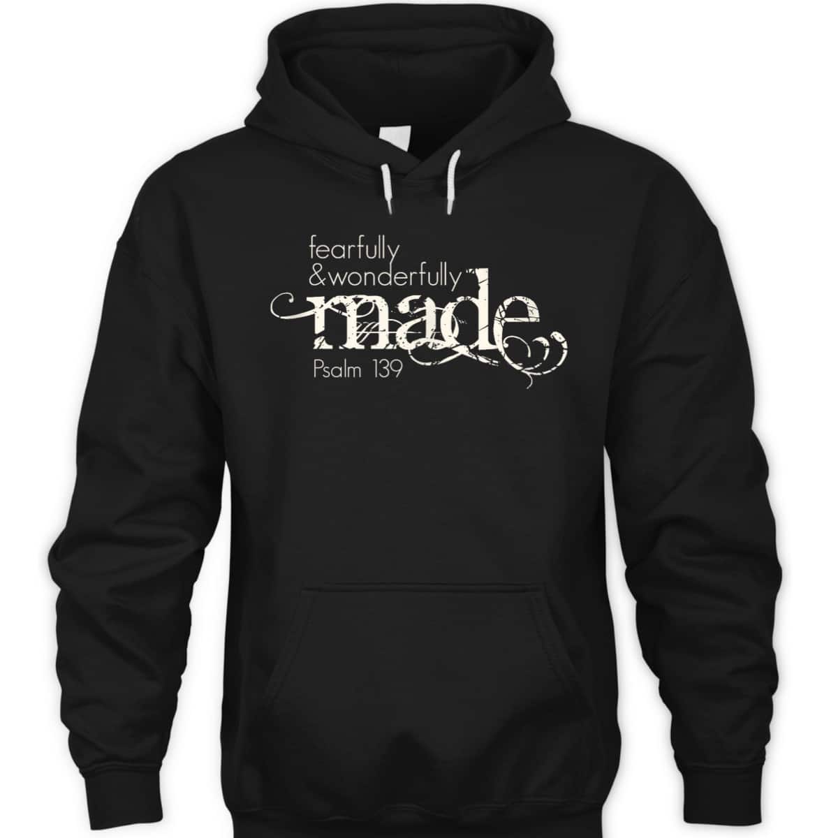 Fearfully & Wonderfully Made Psalm 139 Christian Faith Bible T-Shirt Fearfully & Wonderfully Made Psalm 139 Christian Faith Bible T-Shirt