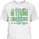 Christian Bible Verse Joshua 19 Flower Butterfly T-Shirt
