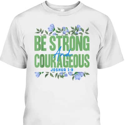 Christian Bible Verse Joshua 19 Flower Butterfly T-Shirt