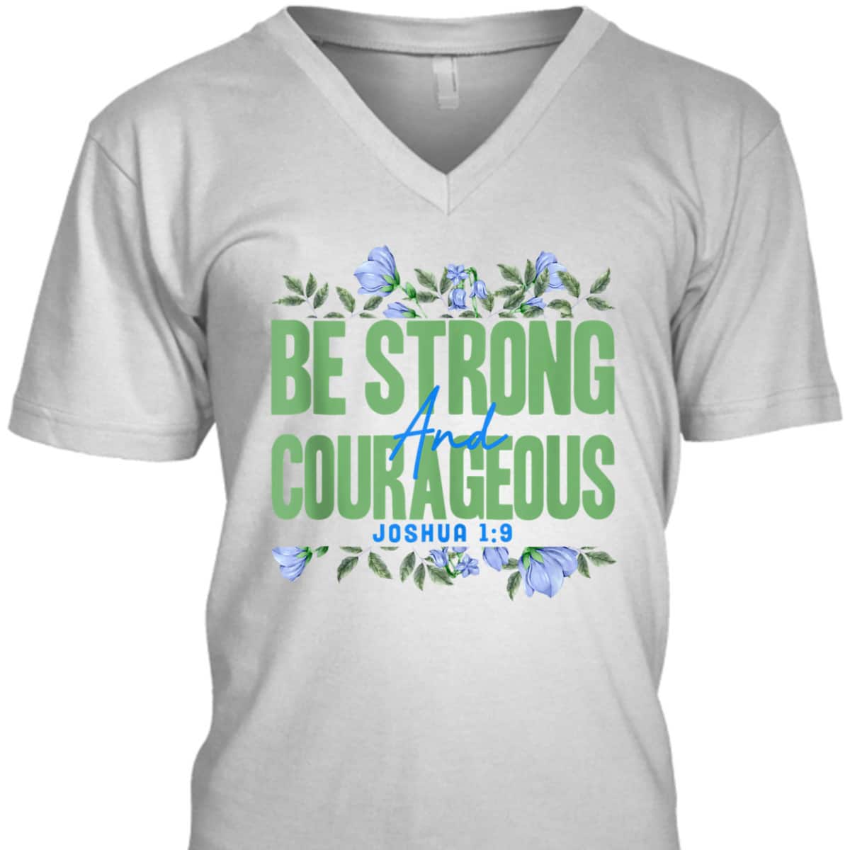 Christian Bible Verse Joshua 19 Flower Butterfly T-Shirt Christian Bible Verse Joshua 19 Flower Butterfly T-Shirt