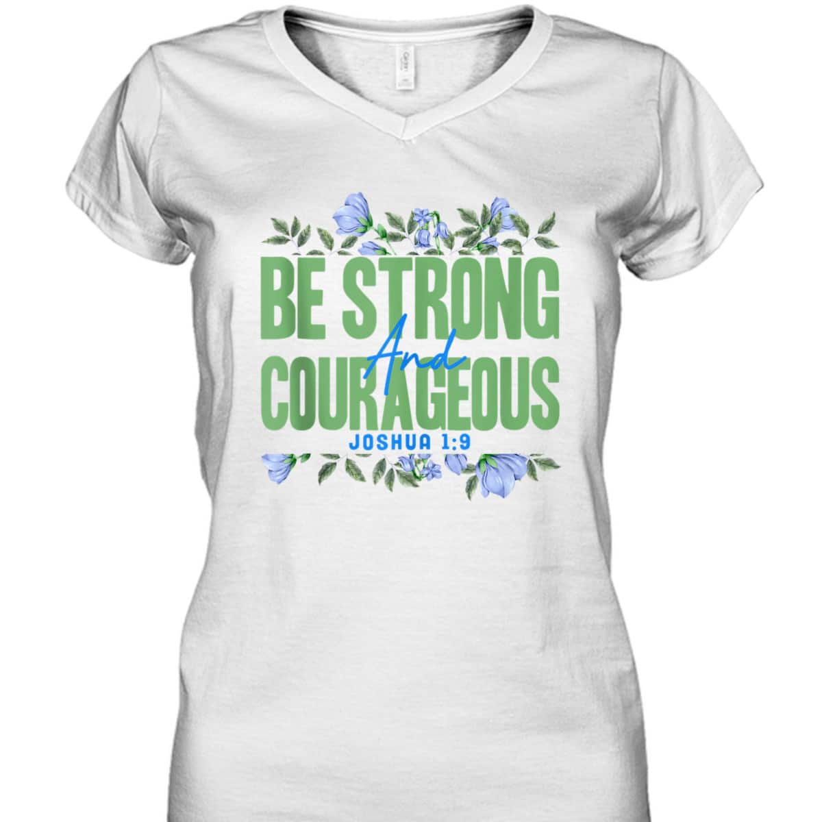 Christian Bible Verse Joshua 19 Flower Butterfly T-Shirt Christian Bible Verse Joshua 19 Flower Butterfly T-Shirt