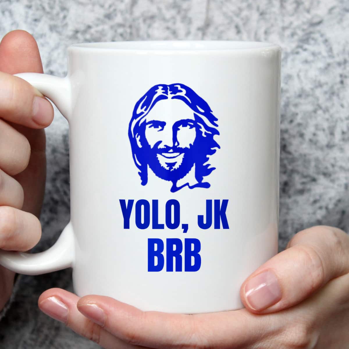 Yolo Jk Brb Jesus Christian Joke Funny Novelty Funny Faith T-Shirt