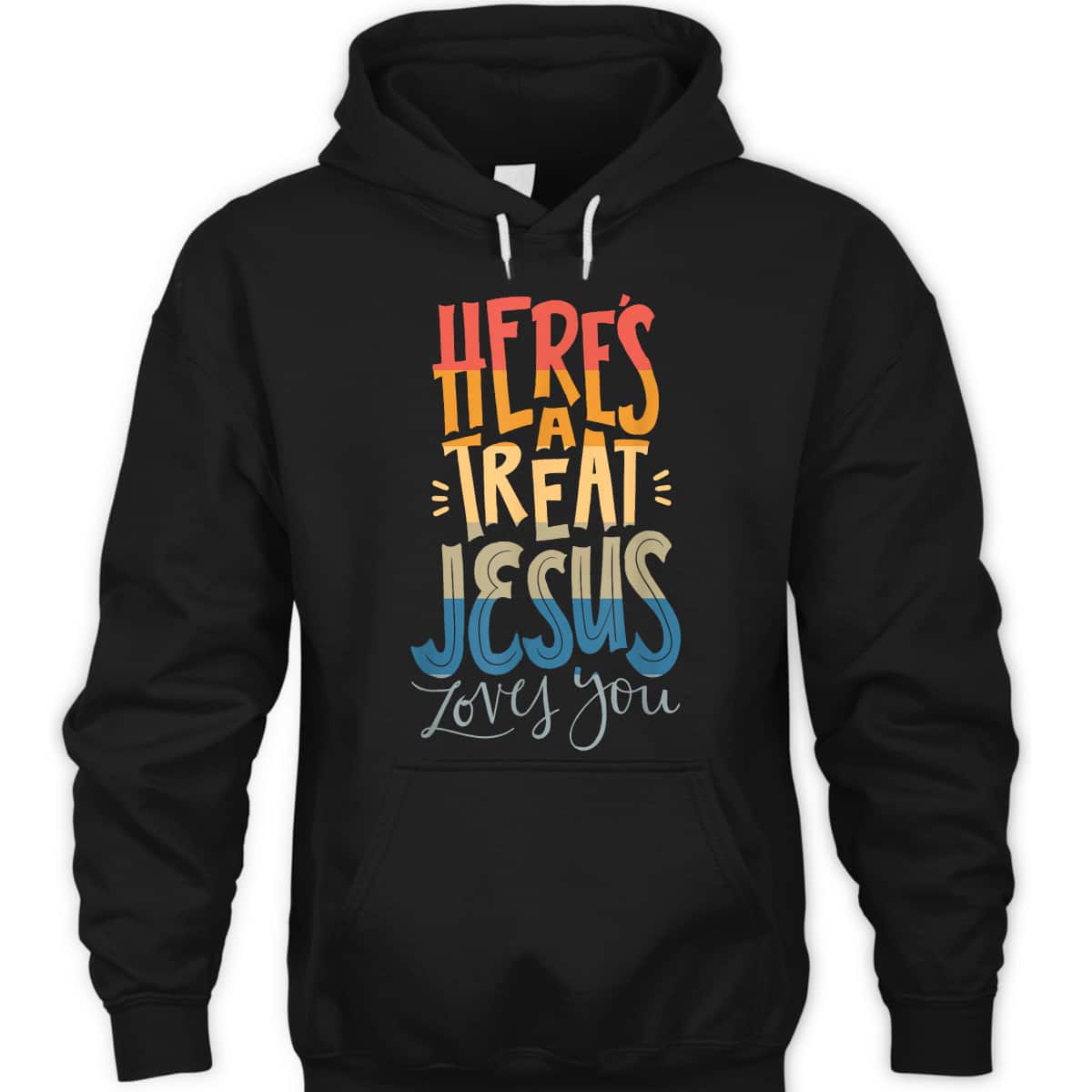 Here's A Treat Jesus Loves You Christian Halloween T-Shirt Here's A Treat Jesus Loves You Christian Halloween T-Shirt